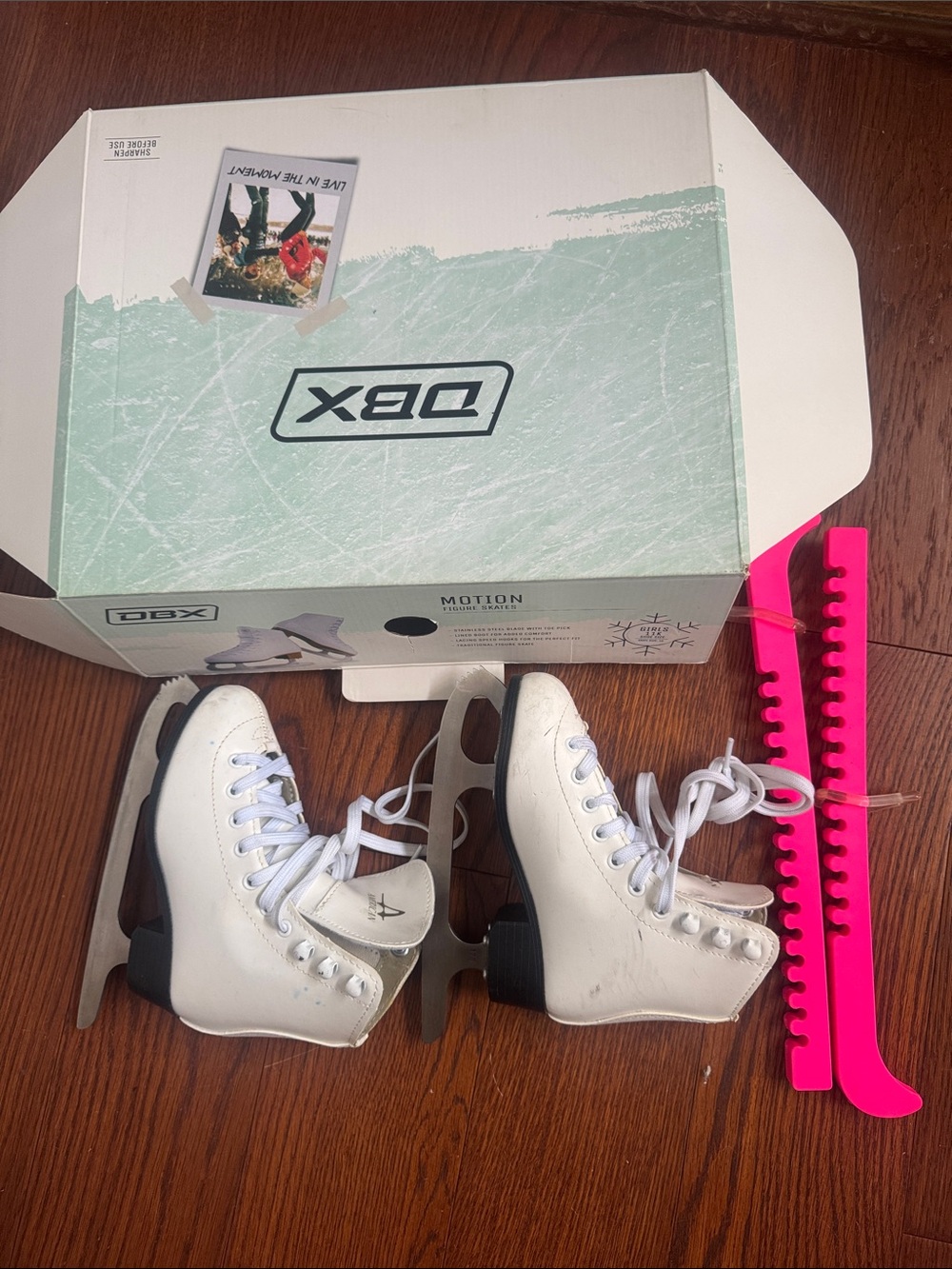 American Girls' White Figure Ice Skates